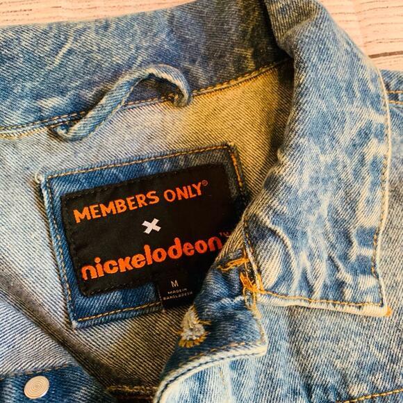 Members Only Nicklodeon Jean Jacket- Medium - Picture 6 of 6